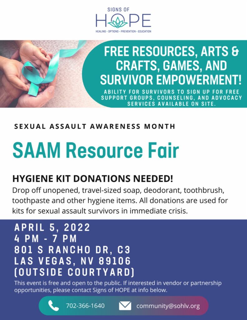 Signs of HOPE SAAM Resource Fair - Nevada Health Link - Official Website