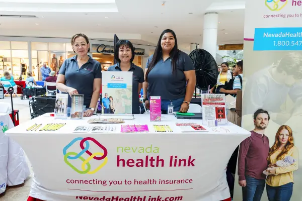 Nevada Health navigators at a tabling event