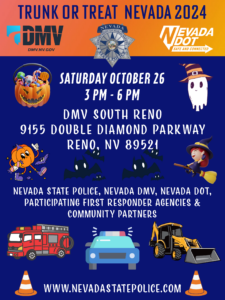 Trunk or Treat Nevada 2024 Reno flyer