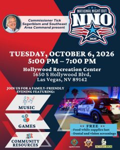 National Night Out with Commissioner Tick Segerblom